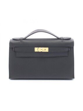 Hermes Handbag Pochette Kelly Mini Black